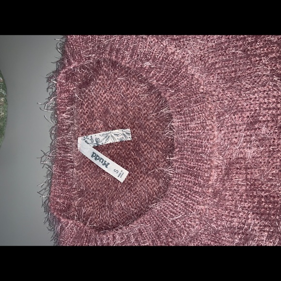 Mudd Eyelash crew sweater - NWT- Mystic Mauve - Picture 3 of 6